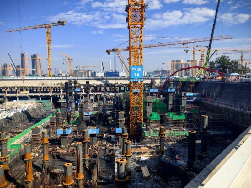 未来可换乘轨道交通22号线北京城市副中心站主换乘通道完工